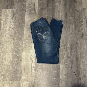 Wallflower Dark Blue Skinny Jeans